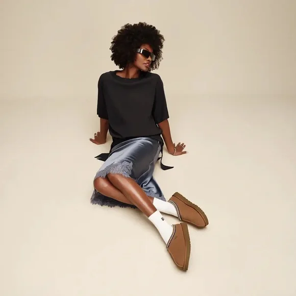 UGG Tasman ll Chestnut Suede Slip-On Slipper size 9 LIKE NEW - Picture 14 of 14